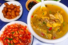 河虾和土鸡汤
