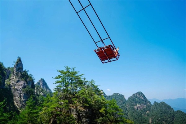 探访浙皖交界处,畅游临安大明山(图4) 悬崖秋千