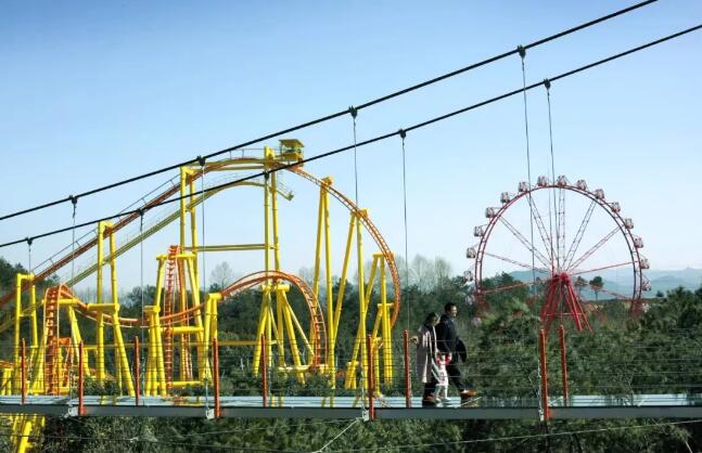 中南百草园的欢乐世界,自然与娱乐的完美融合(图4) 中南百草园的过山车