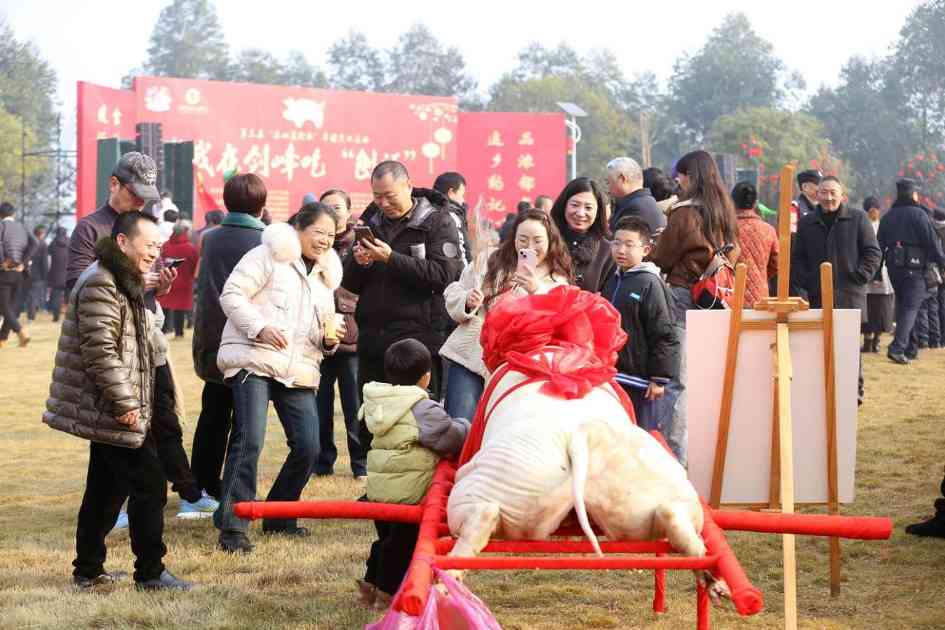 四川乐山市中区：年猪祈福迎新春 千人共享刨汤宴(图2)