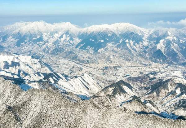 临安悄然而来的一场雪(图2) 太子尖雪景