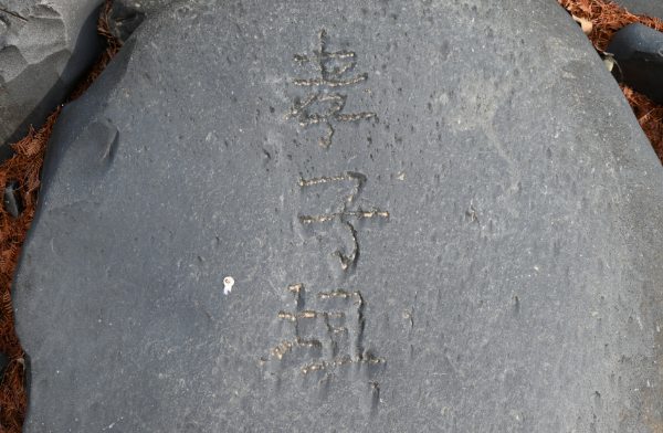 安吉“四普新文物之孝子坝(图2) 刻字的石头