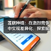 莲藕种植：在激烈竞争中实现差异化，探索脆度提升之道（图1）