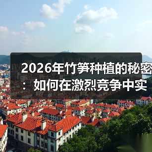 2026年竹笋种植的秘密：如何在激烈竞争中实现差异化突破（图2）