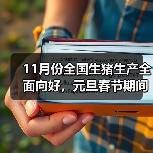 11月份全国生猪生产全面向好，元旦春节期间肉食品供应整体有保障（图1）