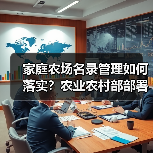 家庭农场名录管理如何落实？农业农村部部署关键措施（图4）
