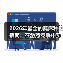 2026年最全的蓖麻种植指南:在激烈竞争中实现差异化突破(图1) 2026年最全的蓖麻种植指南:在激烈竞争中实现差异化突破(图1)
