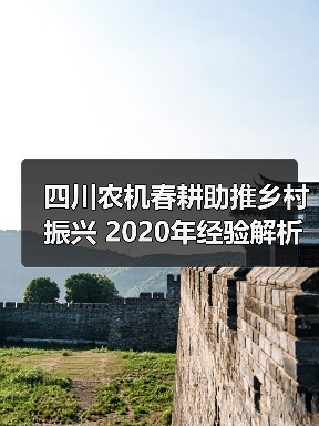 四川农机春耕助推乡村振兴 2020年经验解析(图2) 四川农机春耕助推乡村振兴 2020年经验解析(图2)