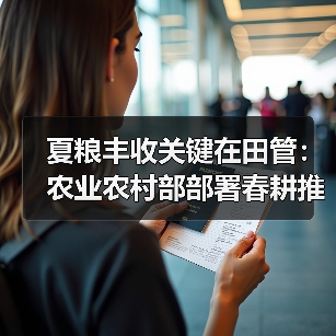 夏粮丰收关键在田管：农业农村部部署春耕推进措施（图2）