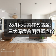 农机化扶贫任务清单：三大深度贫困县重点攻坚措施详解（图3）