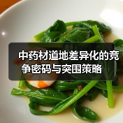中药材道地差异化的竞争密码与突围策略(图1) 中药材道地差异化的竞争密码与突围策略(图1)