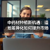 中药材种植新机遇:道地差异化如何提升市场竞争力?(图2) 中药材种植新机遇:道地差异化如何提升市场竞争力?(图2)