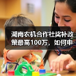 湖南农机合作社奖补政策最高100万，如何申报？（图1）
