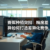 香蕉种植突围:糯度差异如何打造差异化竞争力?(图1) 香蕉种植突围:糯度差异如何打造差异化竞争力?(图1)