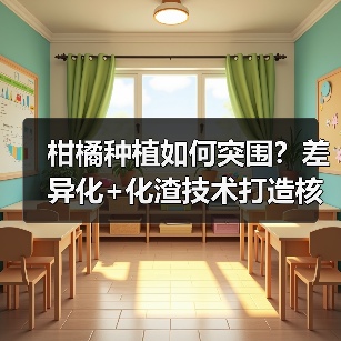柑橘种植如何突围？差异化+化渣技术打造核心竞争力