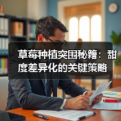 草莓种植突围秘籍：甜度差异化的关键策略