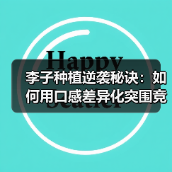 李子种植逆袭秘诀：如何用口感差异化突围竞争？