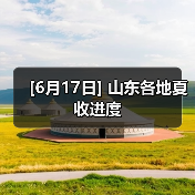[6月17日] 山东各地夏收进度（图1）