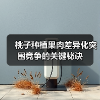 桃子种植果肉差异化突围竞争的关键秘诀(图2) 桃子种植果肉差异化突围竞争的关键秘诀(图2)
