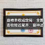夏粮丰收成定局：全国麦收接近尾声，夏种进行中（图1）