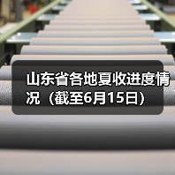 山东省各地夏收进度情况(截至6月15日)(图2) 山东省各地夏收进度情况(截至6月15日)(图2)
