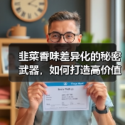韭菜香味差异化的秘密武器，如何打造高价值市场？