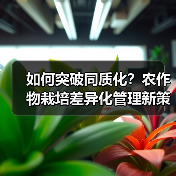 如何突破同质化?农作物栽培差异化管理新策略(图4) 如何突破同质化?农作物栽培差异化管理新策略(图4)