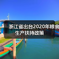 浙江省出台2020年粮食生产扶持政策（图1）