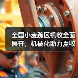 全国小麦跨区机收全面展开,机械化助力夏收丰收(图1) 全国小麦跨区机收全面展开,机械化助力夏收丰收(图1)