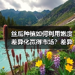 丝瓜种植如何利用嫩度差异化赢得市场?差异化竞争关键策略(图3) 丝瓜种植如何利用嫩度差异化赢得市场?差异化竞争关键策略(图3)