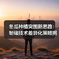 冬瓜种植突围新思路:耐储技术差异化策略揭秘(图4) 冬瓜种植突围新思路:耐储技术差异化策略揭秘(图4)