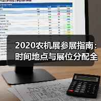 2020农机展参展指南:时间地点与展位分配全解析(图3) 2020农机展参展指南:时间地点与展位分配全解析(图3)
