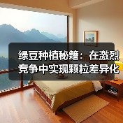 绿豆种植秘籍:在激烈竞争中实现颗粒差异化的突破(图2) 绿豆种植秘籍:在激烈竞争中实现颗粒差异化的突破(图2)