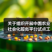关于组织开展中国农业社会化服务平台试点工作的通知(图4) 关于组织开展中国农业社会化服务平台试点工作的通知(图4)
